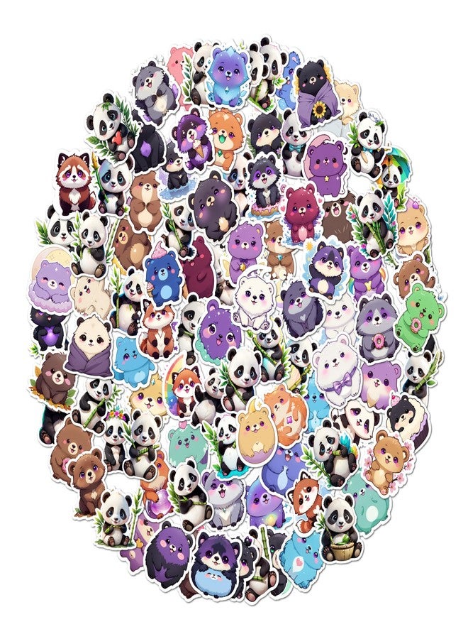 EXO DECOR Animal Bear Stickers - 120 PCS Beautiful Bear Aesthetic Stickers for Laptops, Guitars, Phones, Pads, Skateboards, Bicycles, Motorcycles, Helmets - Waterproof_1038 C - Image 1